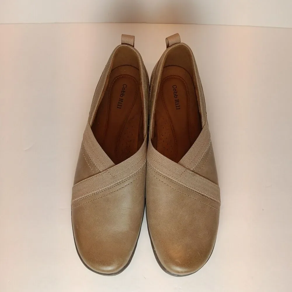 Cobb Hill Penfield Envelope Taupe Womens 11 Slip On Dress Flats